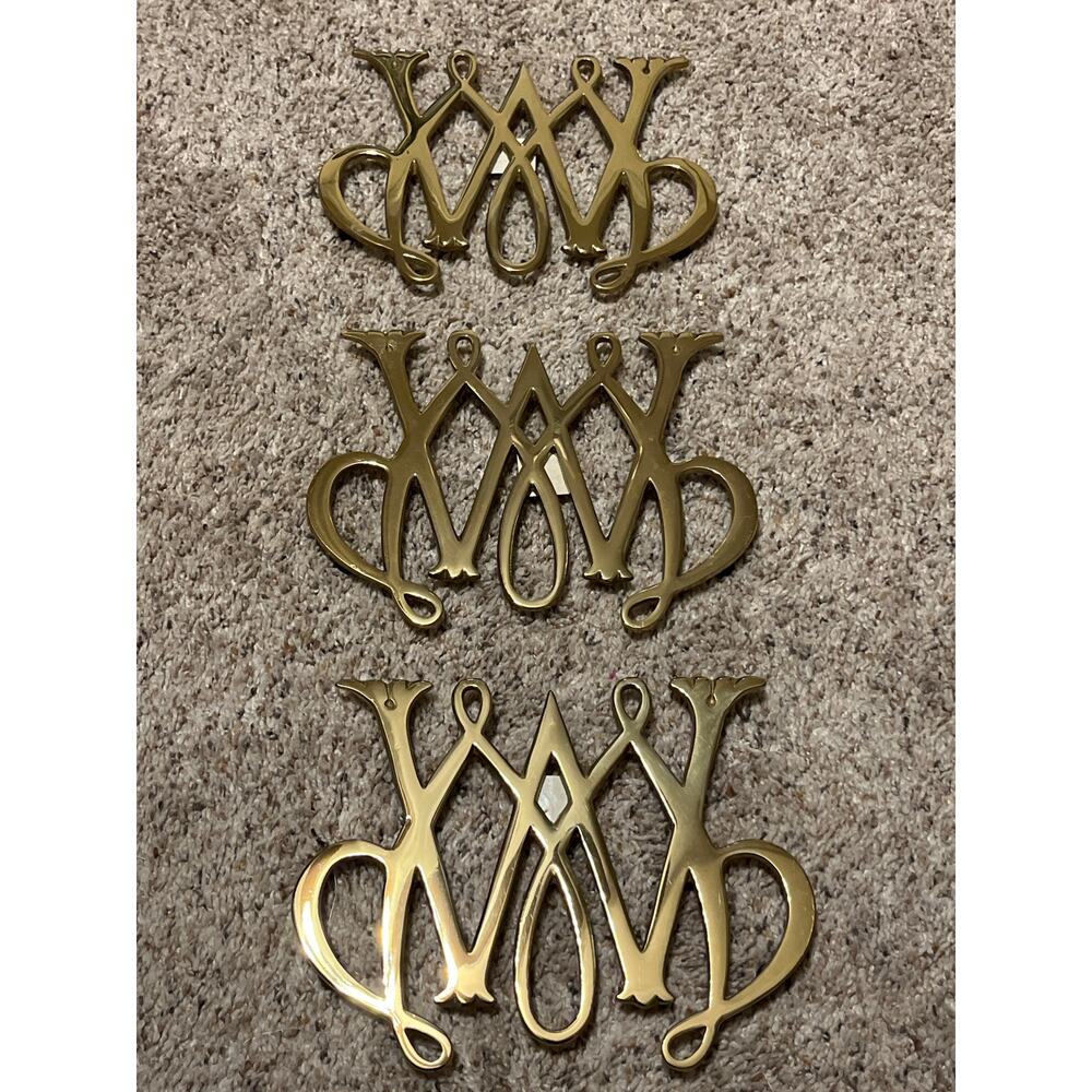 William and Mary Bbrass  Trivet Williamsburg Trivet (3)